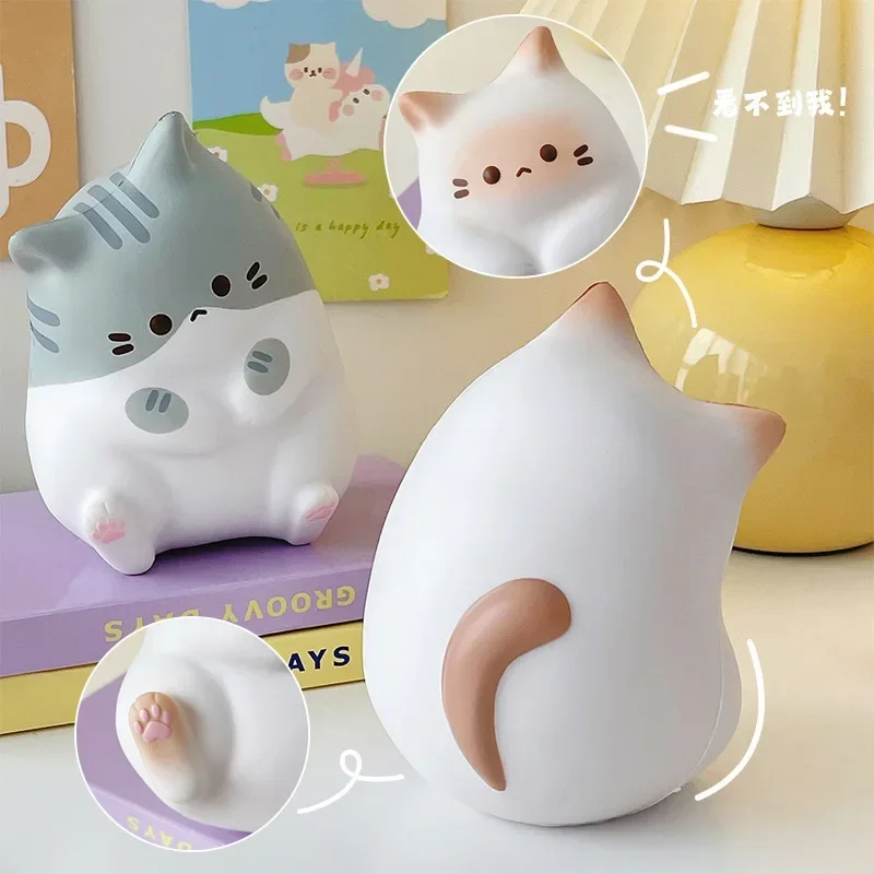 Squishy Chat Rondouillet Curieux - Kawaii – Image 5