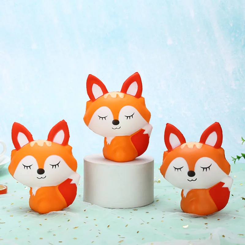 Squishy Renard aux Yeux fermés - Kawaii