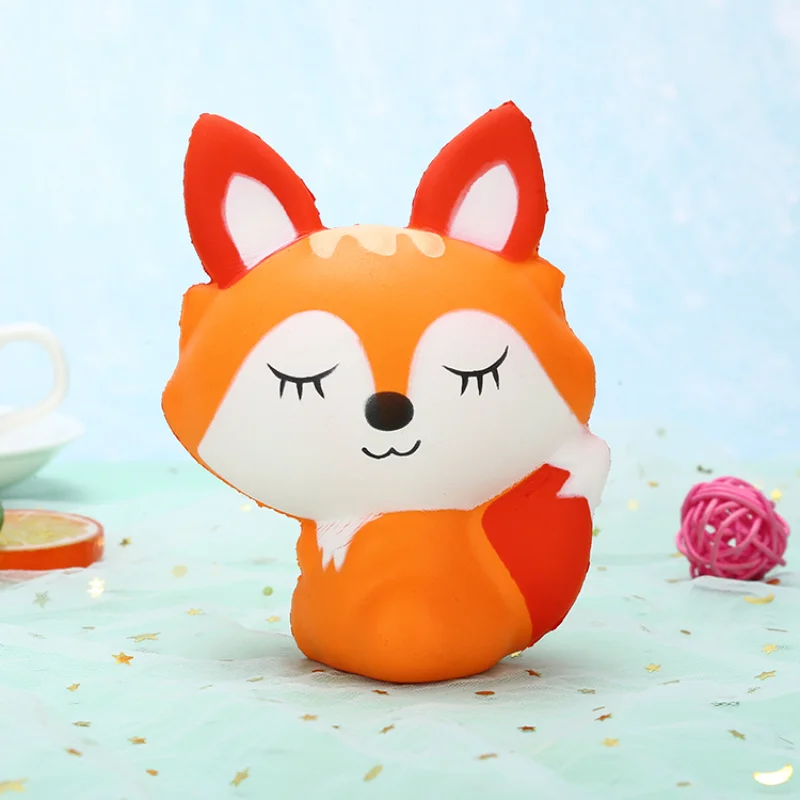 Squishy Renard aux Yeux fermés - Kawaii – Image 3