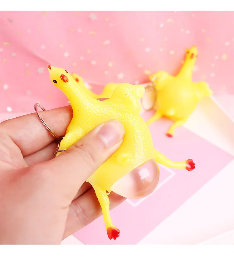 Squishy Poule Pondeuse Moche - Porte-clé – Image 6