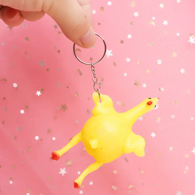 Squishy Poule Pondeuse Moche - Porte-clé – Image 3