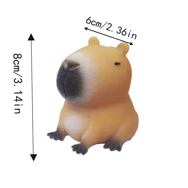 Squishy Capybara Réaliste et Jiggly – 8x6cm – Image 6