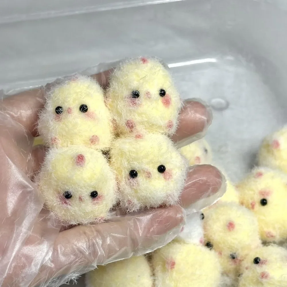Squishy Poussin Kawaii et Jiggly - Mochi - Jaune – Image 2