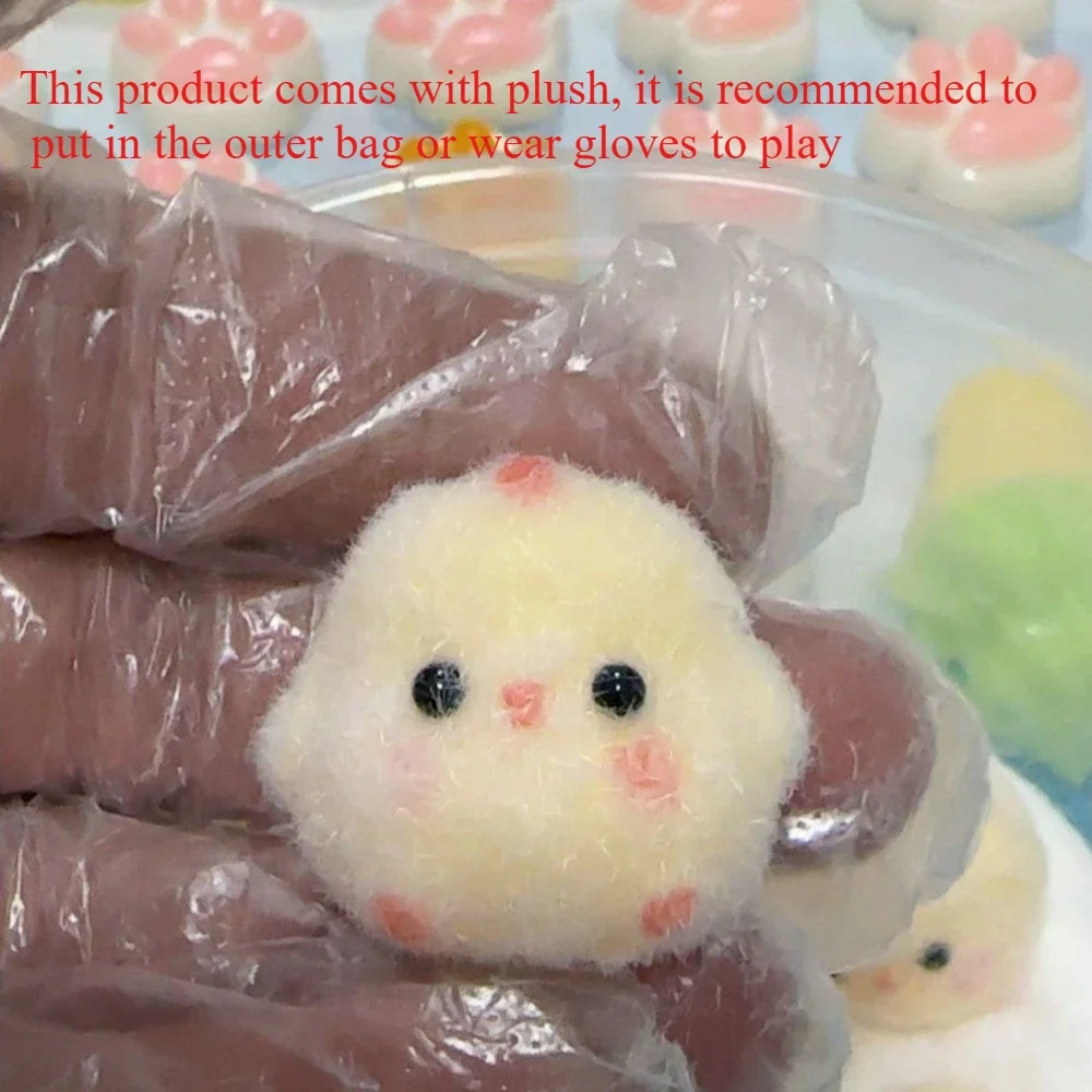 Squishy Poussin Kawaii et Jiggly - Mochi - Jaune – Image 6