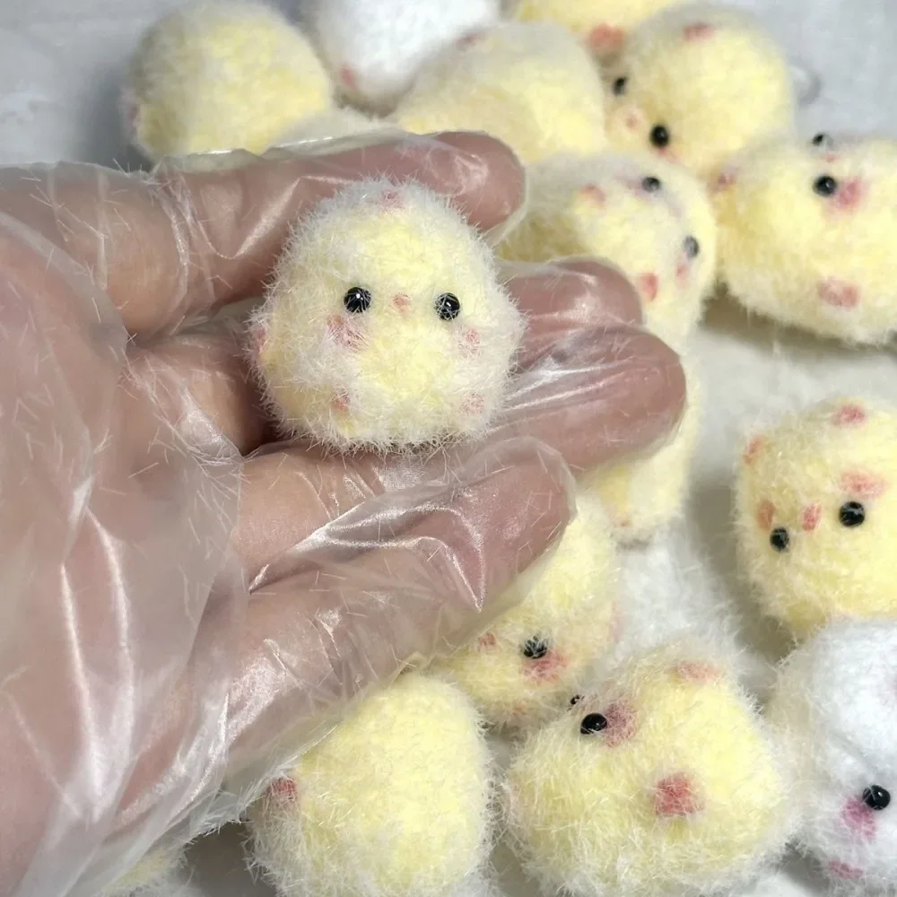 Squishy Poussin Kawaii et Jiggly - Mochi - Jaune – Image 4