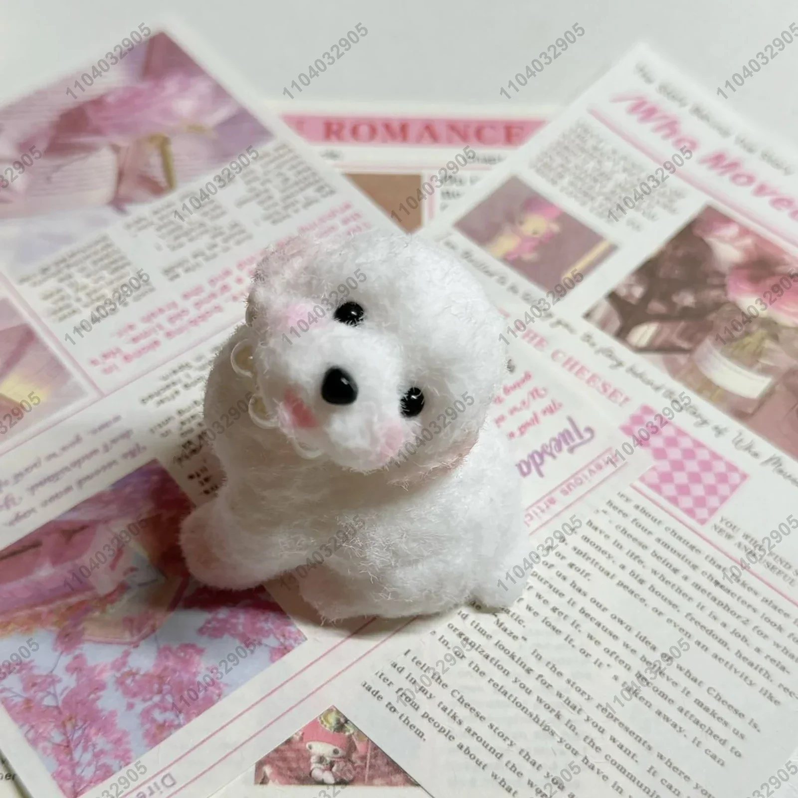 Squishy Chiot Bichon Maltais - Réaliste et Jiggly - Blanc – Image 2