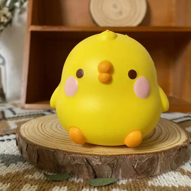 Squishy Poussin Rondouillet à Houpette - Kawaii