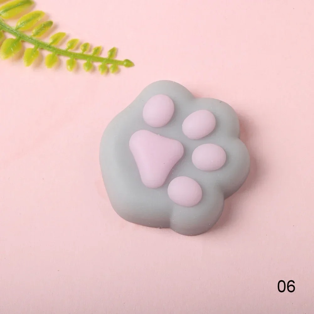 Squishy Patte de Chat Kawaii - Mini - Grise – Image 3