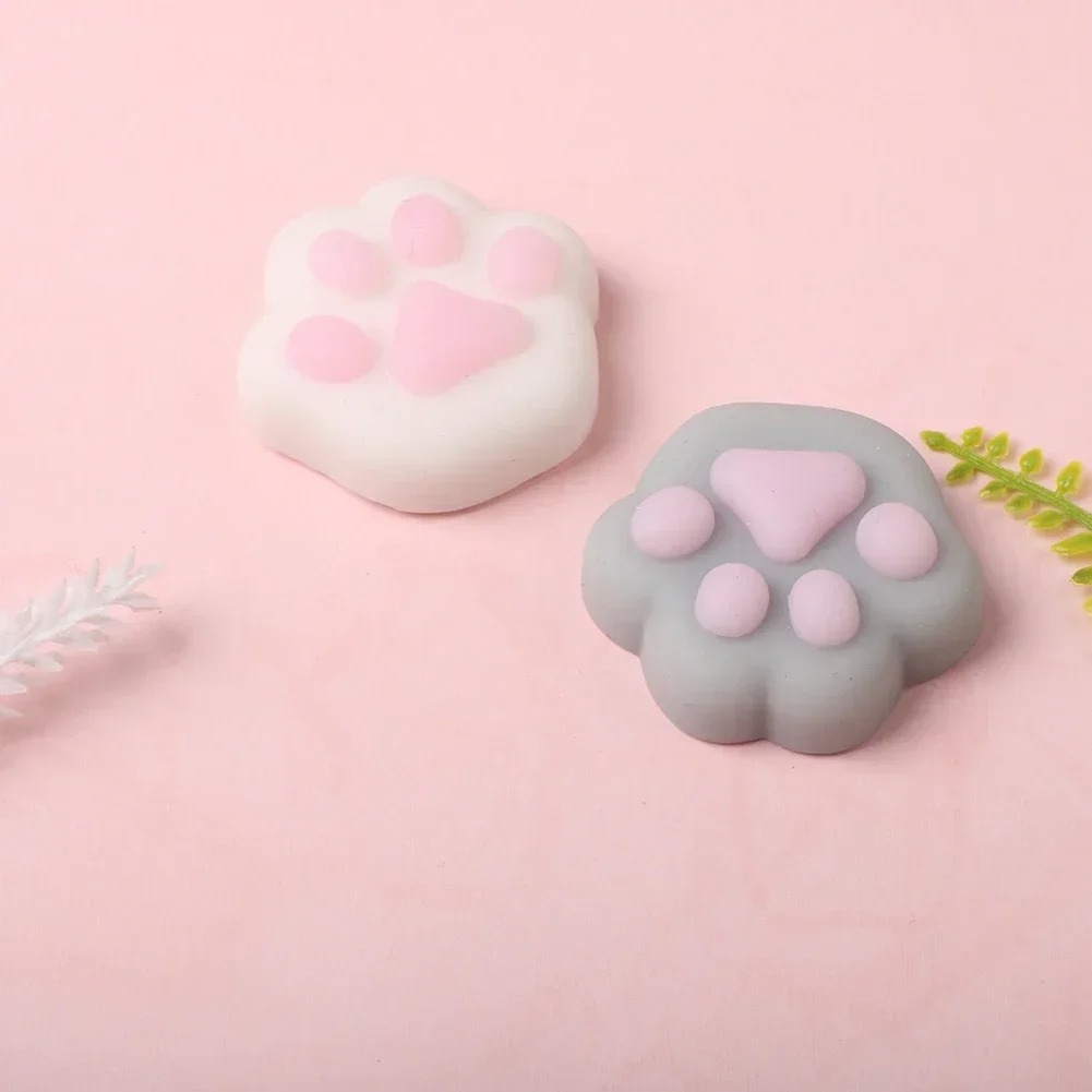 Squishy Patte de Chat Kawaii - Mini - Grise
