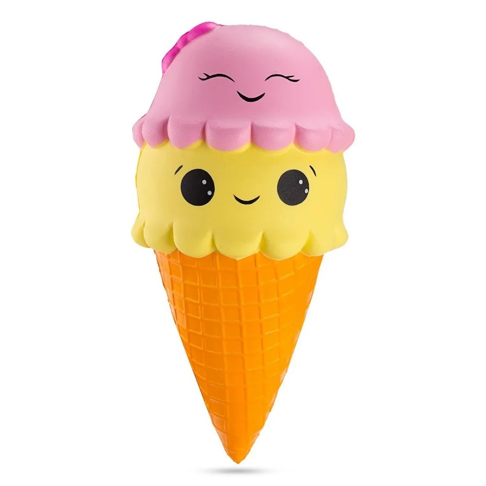 Squishy Cornet de Glace 2 Boules - Kawaii